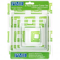 Σετ τετράγωνων Κουπάτ 6 τεμαχίων - PME