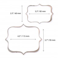 Κουπάτ μεταλλικά για μπισκότα και πλακέτες Σχέδιο-1 - Σετ 2 τεμ. της PME