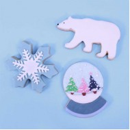 Βόρειος Πόλος - Σετ 3 κουπάτ Μεταλλικά  -PME