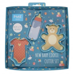 NEW BABY - Σετ 3 κουπάτ Μεταλλικά  -PME