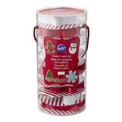 Σετ 10 χρωματιστών μετάλλικων κουπάτ σε 10 χριστουγεννιάτικα σχήματα