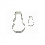 Σετ 2 Τεμ. Χιονάνθρωπος μεταλλικά κουπατ της PME 9.5 x 5.5εκ, & 2.5 x 4.5εκ 