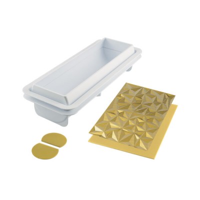 DIAMOND BUCHE Καλούπι Σιλικόνης 24,5 x 9,5 cm για Semifreddo της Silikomart