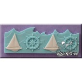 Καλούπι Σιλικόνης Μπορντούρα Ναυτικό Θέμα  (Nautical Border) της Alphabet Moulds