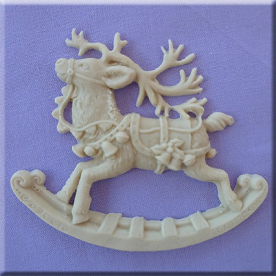 Καλούπι Ζαχαρόπαστας Τάρανδος της Alphabet Moulds (Rocking Reindeer)
