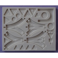 Καλούπι Ζαχαρόπαστας Πρόσθετα Σιδηροδρομικής Γραμμής της Alphabet Moulds (Train track add-ons)