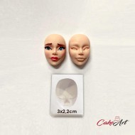 Πρόσωπο Γυναικείο 3D Καλούπι σιλικόνης 3x2.2εκ