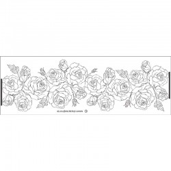 Kαλούπι Δαντέλας Σάντα Ρόζα της Crystal Candy 35x12cm