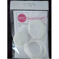 Τριαντάφυλλο - Σετ Αποτύπωμα και Κουπάτ λουλουδιού - Καλούπι για Ζαχαρόπαστα - Σοκολάτα της FPC