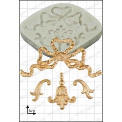 Μπαρόκ Κορδέλα Καλούπι Σιλικόνης της FPC - (Baroque Ribbon)