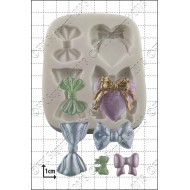 Φιόγκοι έξι Διαφορετικά Μεγέθη και Σχήματα Καλούπι Σιλικόνης - FPC