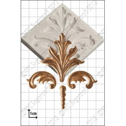 Damask Scrolls - Καλούπι για Ζαχαρόπαστα - Σοκολάτα της FPC