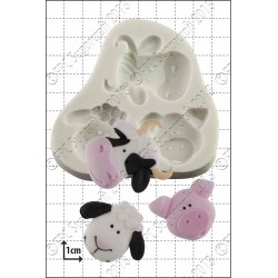 Ζωάκια Φάρμας - Καλούπι για Ζαχαρόπαστα - Σοκολάτα της FPC