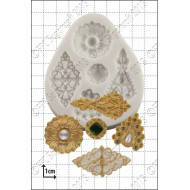 Καρφίτσες Φιλιγκράν Καλούπι Σιλικόνης της FPC - (Filigree Brooches)