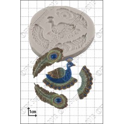 Παγώνι Φιλιγκράν - Καλούπι για Ζαχαρόπαστα - Σοκολάτα της FPC (Filigree Peacock)