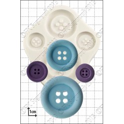 Μεγάλα κουμπιά Καλούπι σιλικόνης της FPC-  Large Buttons