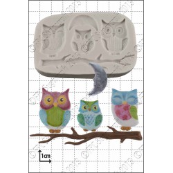 Οικογένεια κουκουβαγιών - Καλούπι Σιλικόνης της FPC