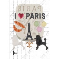 Παρίσι -  Πολλαπλό Καλούπι Σιλικόνης της FPC - Paris