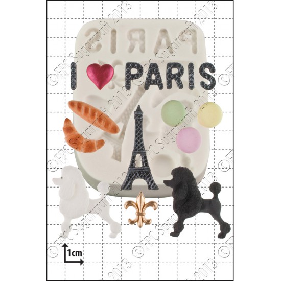 Παρίσι -  Πολλαπλό Καλούπι Σιλικόνης της FPC - Paris