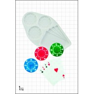 Μάρκες και Κάρτες Πόκερ - Καλούπι για Ζαχαρόπαστα - Σοκολάτα της FPC