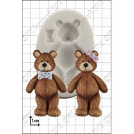 Αρκουδάκι με φιόγκο ή παπιών  - Καλούπι για Ζαχαρόπαστα - Σοκολάτα της FPC-Teddy