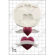 Καρδιές του Αγίου Βαλεντίνου - Καλούπι για Ζαχαρόπαστα - Σοκολάτα της FPC- Valentine Hearts