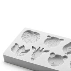 Ζώα της Ζούγκλας - Καλούπι σιλικόνης - της Katy Sue