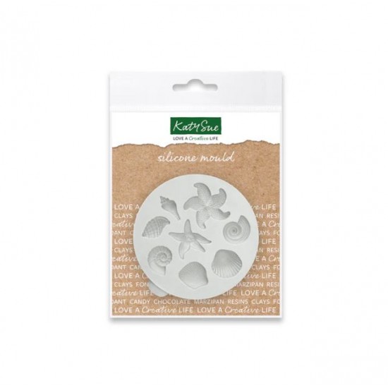 Kοχύλια και Αστερίες Μινιατούρες - Καλούπι σιλικόνης της Katy Sue