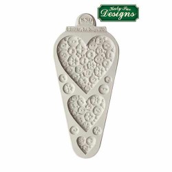 Button Hearts - φόρμα σιλικόνης - της Katy Sue