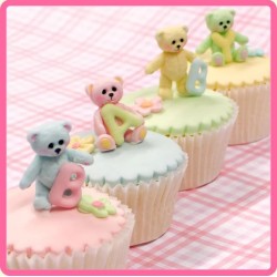 Μικρό αρκουδάκι - Καλούπι Σιλικόνης -  (Baby Teddy Bear) της Katy Sue