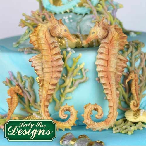 Ιππόκαμποι  φόρμα σιλικόνης - Seahorses - της Katy Sue