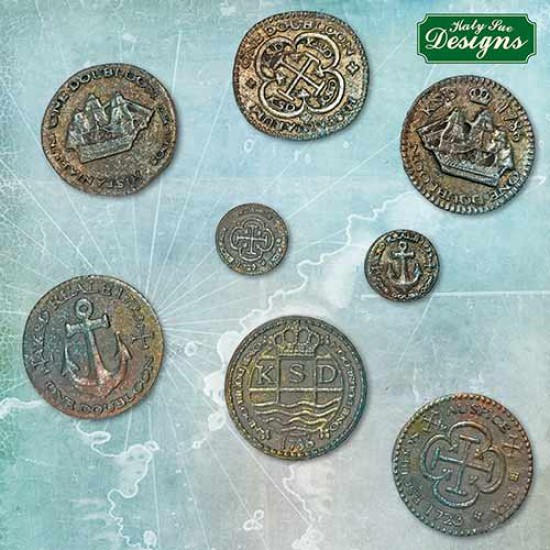 Νομίσματα Θησαυρών - φόρμα σιλικόνης - Treasure Coins - της Katy Sue