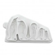 Πιγκουίνοι Οικογένεια 5 Τεμ. Καλούπι σιλικόνης - της Katy Sue