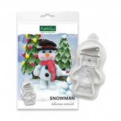 Χιονάνθρωπος Καλούπι Σιλικόνης - Snowman Molud - της Katy Sue