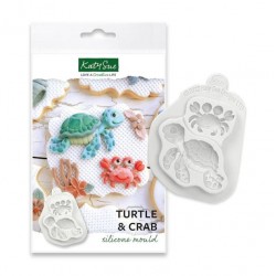 Χελωνάκι και Καβούρι - Καλούπι σιλικόνης - Turtle & Crab - της Katy Sue