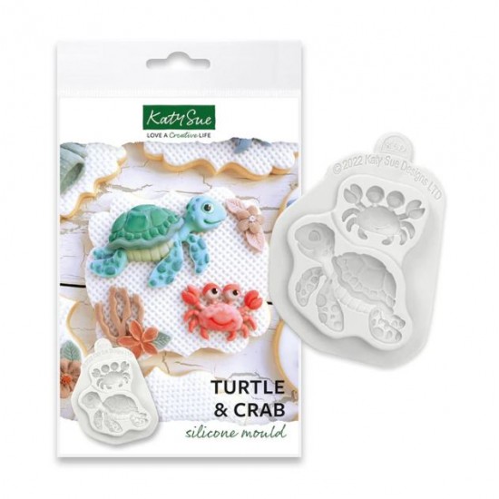 Χελωνάκι και Καβούρι - Καλούπι σιλικόνης - Turtle & Crab - της Katy Sue