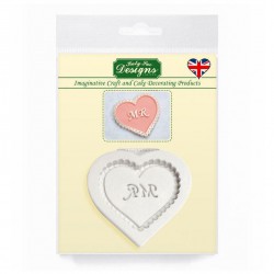 Διακοσμητικό καλούπι καρδιάς - Mr Heart Silicone Mould - της Katy Sue