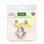 Μικρό Κοτοπουλάκι Καλούπι σιλικόνης - Baby Chick Button - της Katy Sue