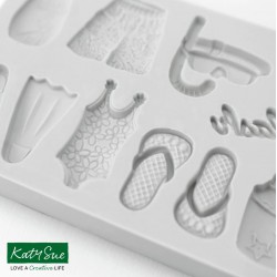 Μινιατούρες Σετ Παραλίας Καλούπι σιλικόνης της Katy Sue 