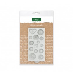 Κουμπιά με σχέδια Καλούπι σιλικόνης της Katy Sue 