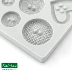 Κουμπιά με σχέδια Καλούπι σιλικόνης της Katy Sue 