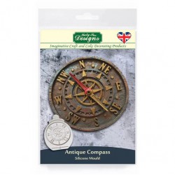 Πυξίδα Αντίκα Καλούπι σιλικόνης - της Katy Sue