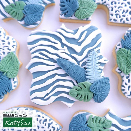 Τροπικά φύλλα mini Καλούπι σιλικόνης - της Katy Sue