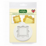 Καλούπι Σιλικόνης της Katy Sue σειρά Μίνι Πορτραίτα - Τετράγωνο Βιντάζ (Vintage Square)