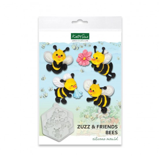 Μέλισσες - Zuzz and Friends Bees - Καλούπι σιλικόνης - της Katy Sue