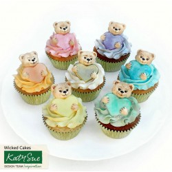 Αρκουδάκι με καρδιά Καλούπι σιλικόνης - της Katy Sue