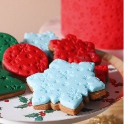 Snowy Nights - Χριστουγεννιάτικο ανάγλυφο καλούπι σιλικόνης