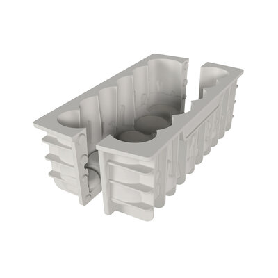 LUMIERE- KIT ΣΕ ΣΙΛΙΚΟΝΗ 22 X 9 H 7,5 mm συν ΠΛΑΣΤΙΚΟ ΣΤΗΡΙΞΗΣ της Silikomart