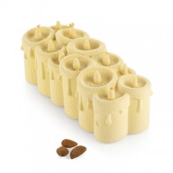 LUMIERE- KIT ΣΕ ΣΙΛΙΚΟΝΗ 22 X 9 H 7,5 mm συν ΠΛΑΣΤΙΚΟ ΣΤΗΡΙΞΗΣ της Silikomart