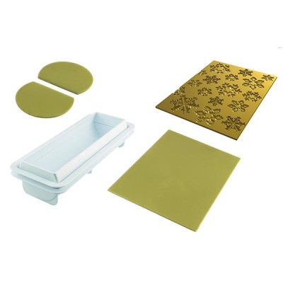 Χιονονιφάδες Καλούπι Σιλικόνης 25 x 8 cm για κορμό της Silikomart